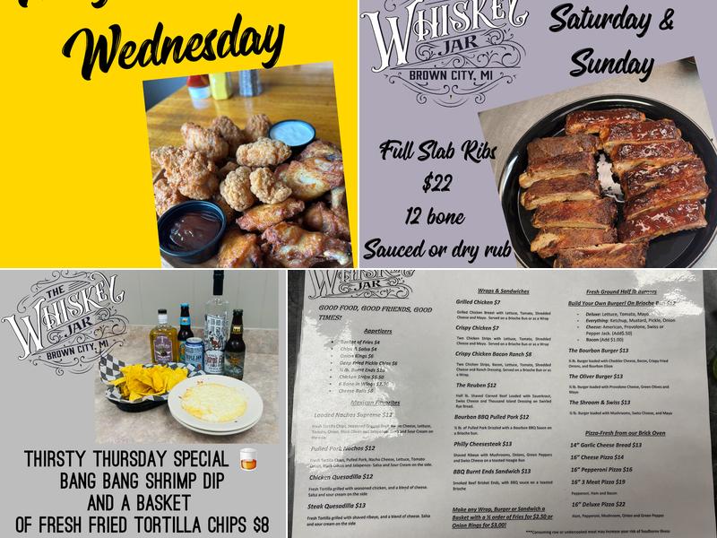 The Whiskey Jar Menu