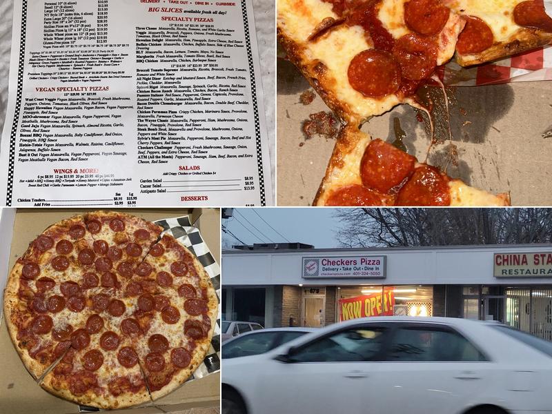 Checkers Pizza Menu