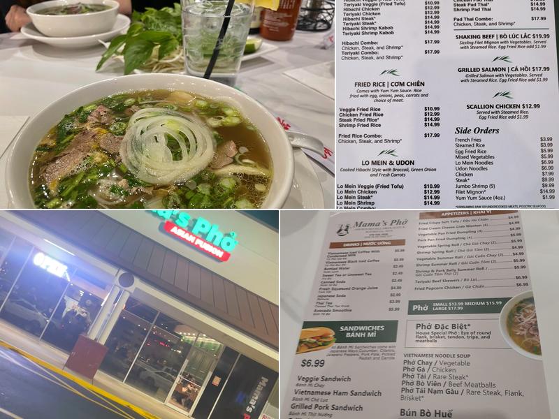 Mama's Pho Menu