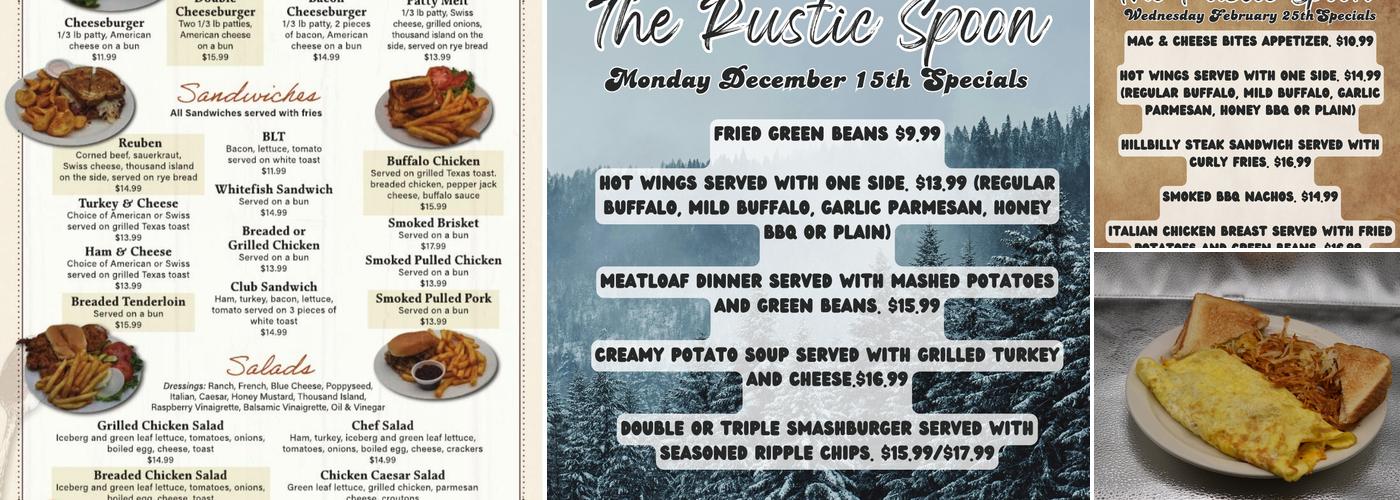 The Rustic Spoon Menu