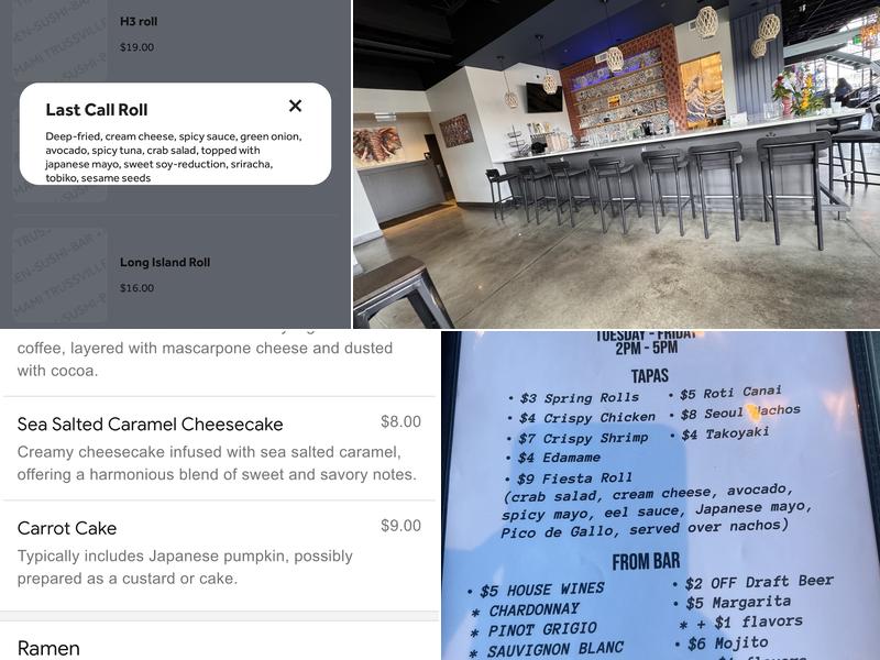 Umami Trussville Menu