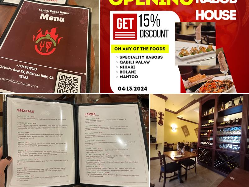 Capital Kabob House Menu