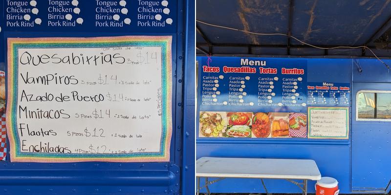 Tacos y Quesadillas Estilo Michoacan Menu