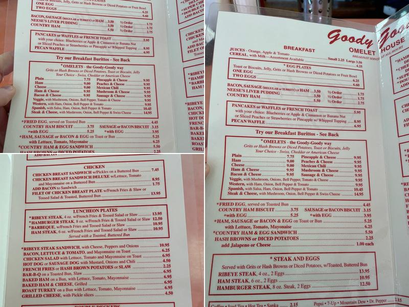 Omelets Menu