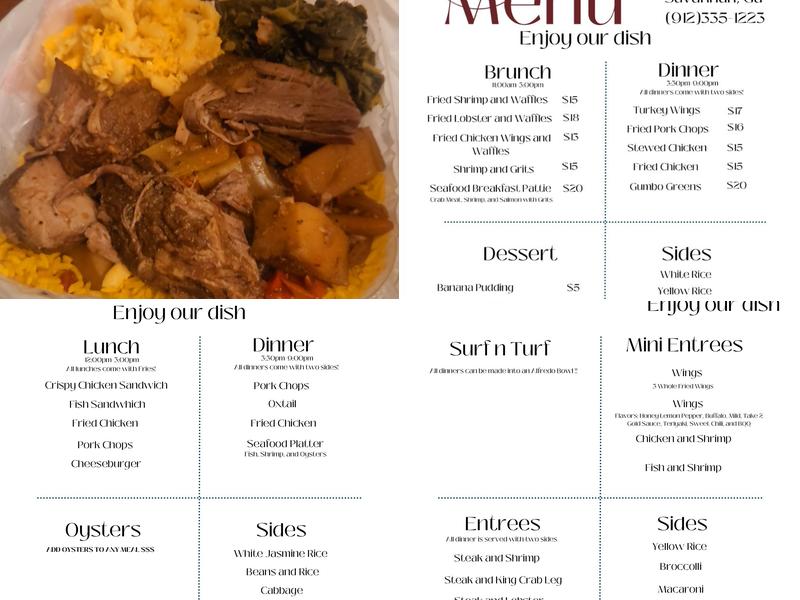 Take 2 cafe Menu