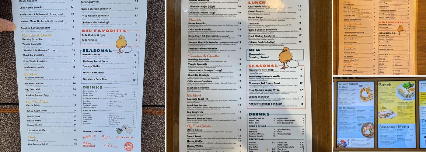 Poached Neighborhood Kitchen Menu