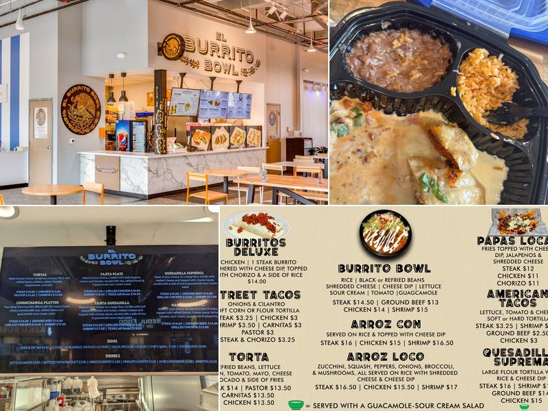 El Burrito Bowl Menu