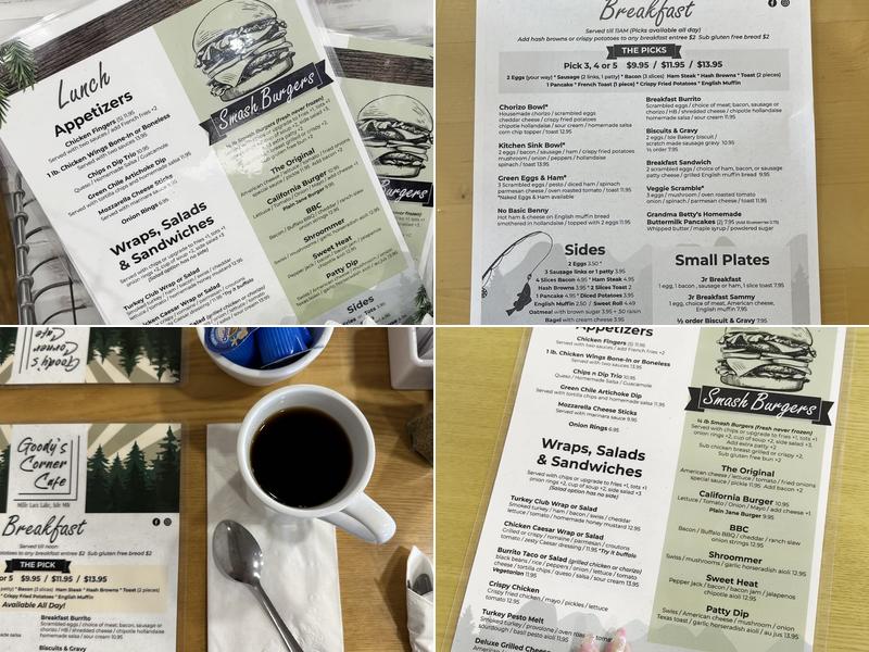 Goodys Corner Cafe Menu