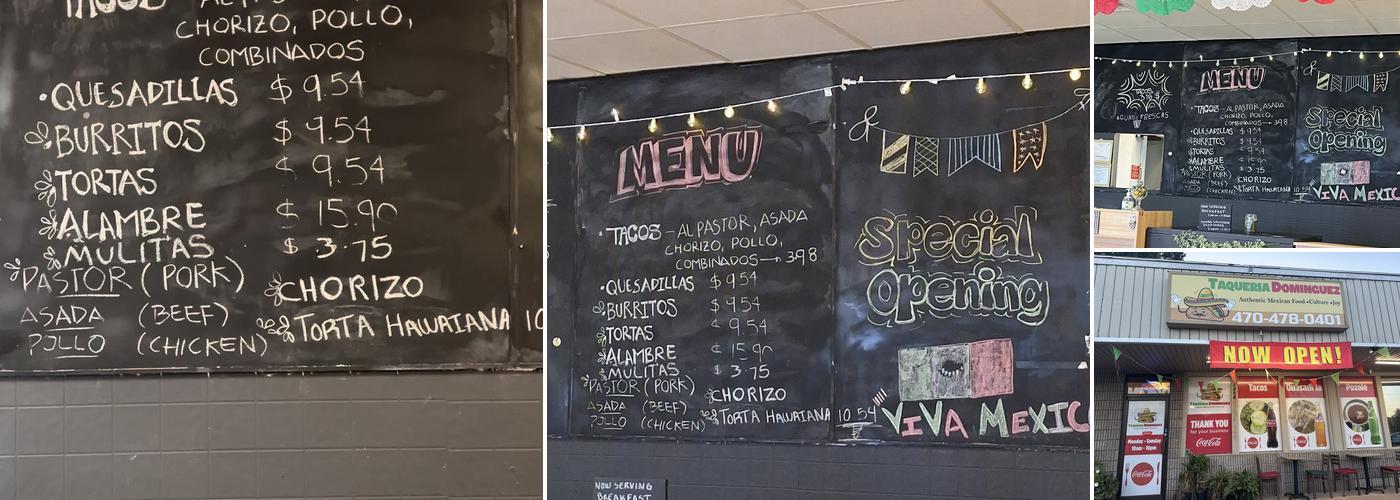Taqueria Dominguez Menu