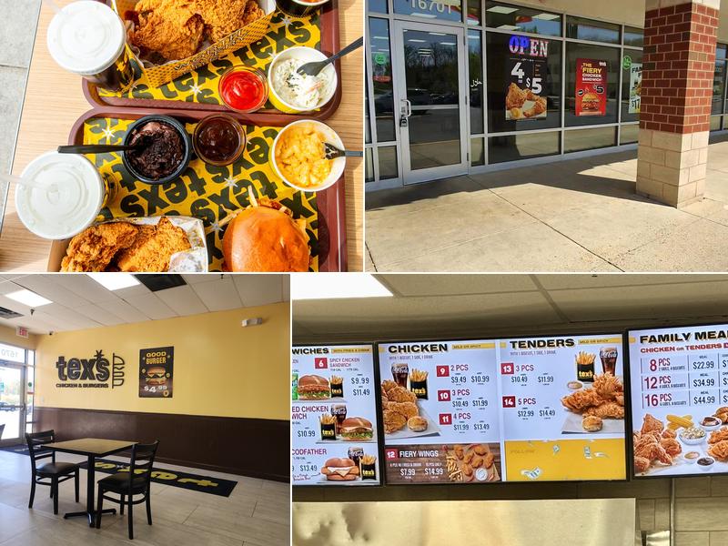 Tex’s Chicken & Burgers Menu