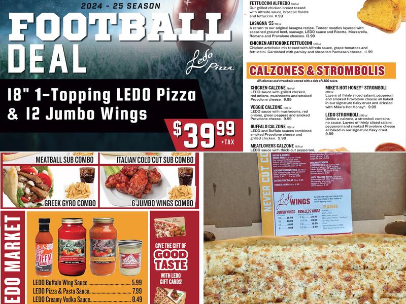 Ledo Pizza Menu