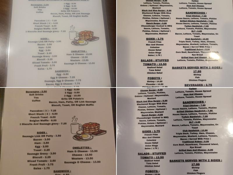 Empire Diner Menu