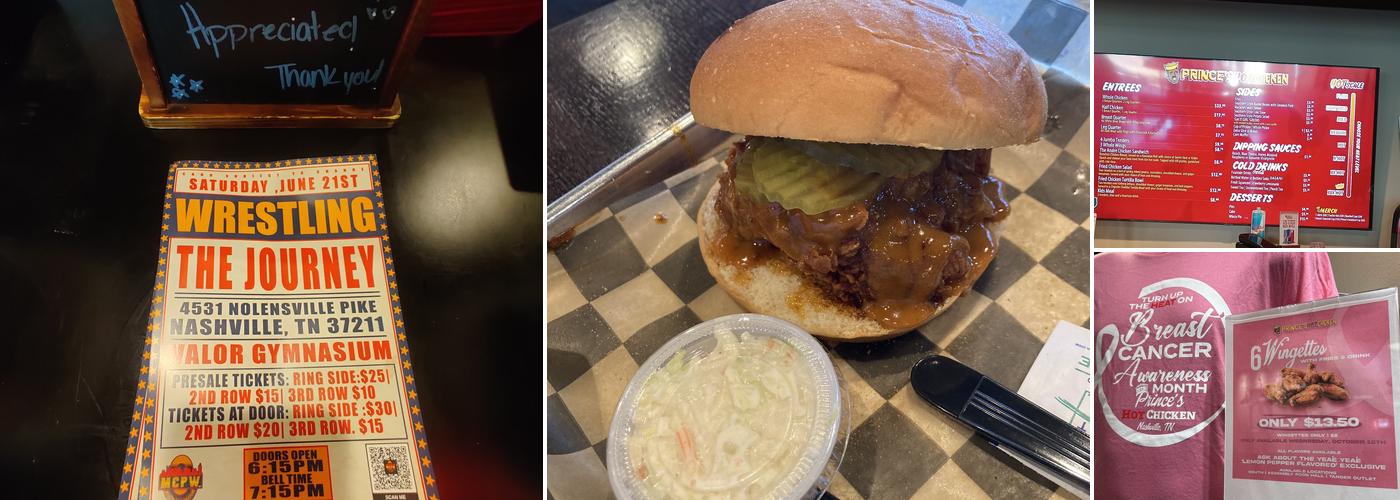 Prince’s Hot Chicken Menu