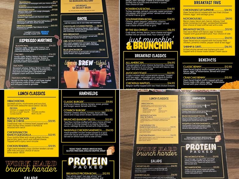 Brunches Carolina Beach/Federal Point Grill Menu