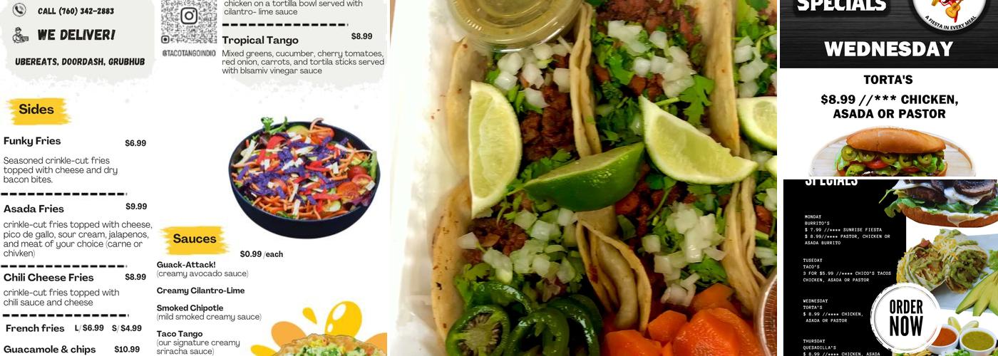 Taco Tango at Jackson Liquor Menu