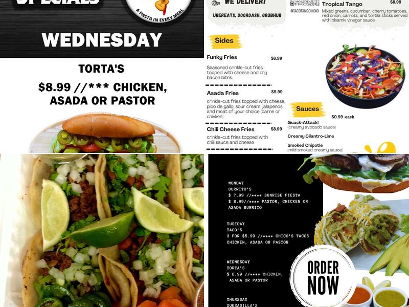 Taco Tango at Jackson Liquor Menu