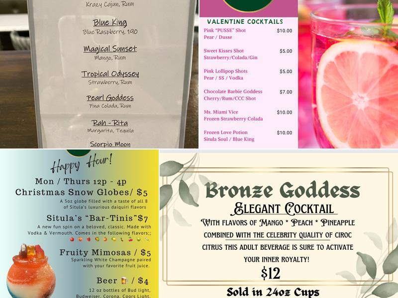 Situla Ultra Lounge Menu