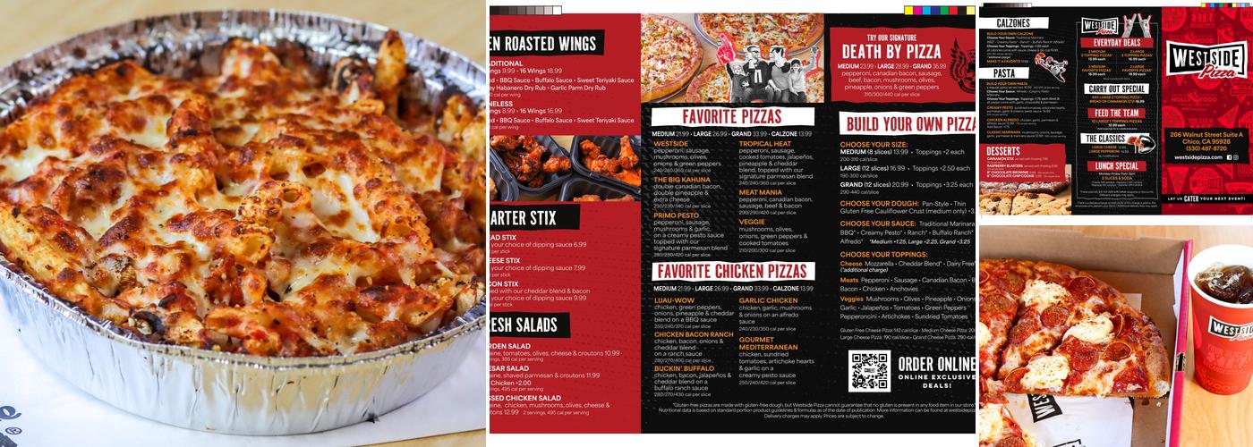 Westside Pizza Menu
