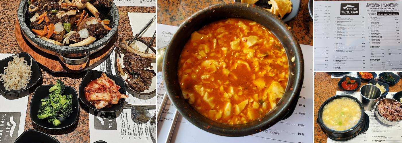 Tofu bean korean bbq Menu