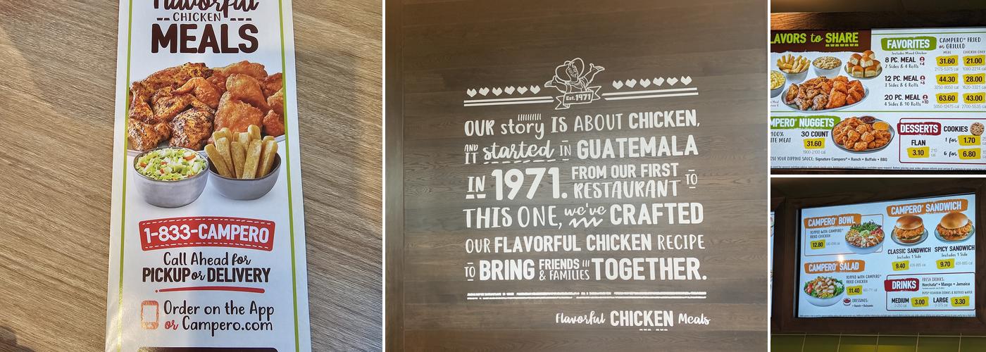 Pollo Campero Menu