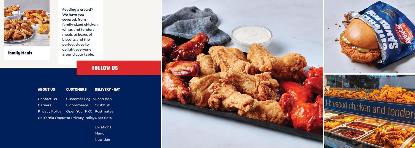 Krispy Krunchy Chicken Menu