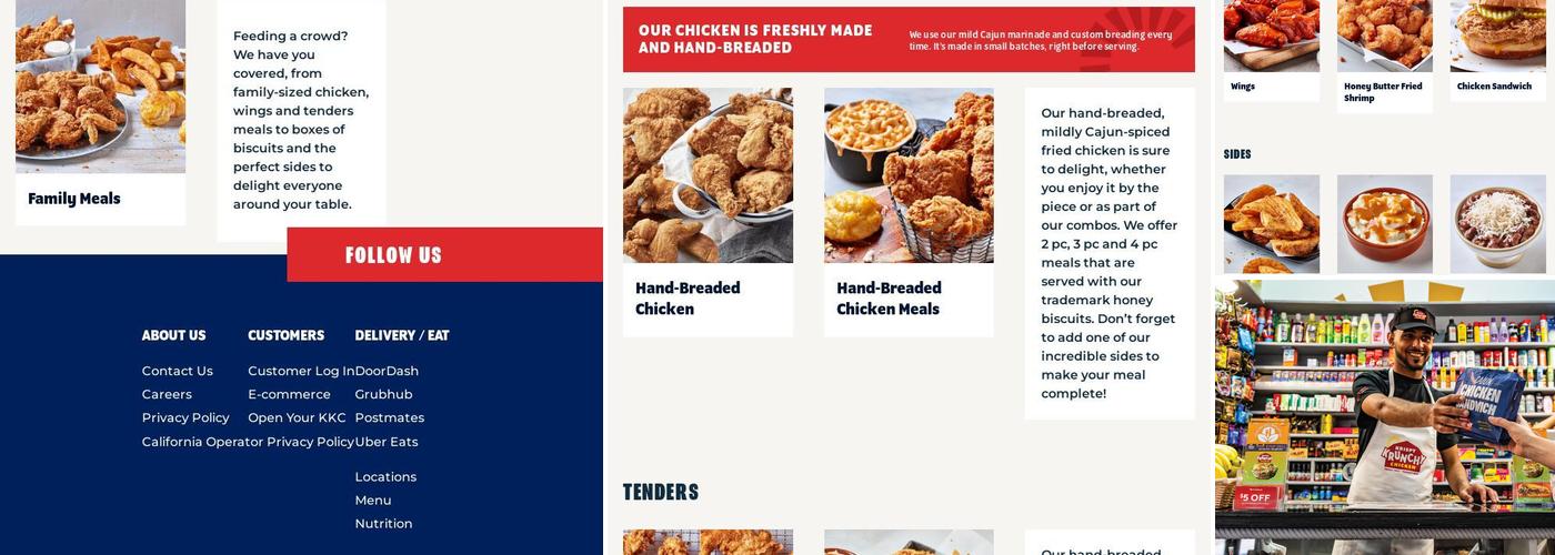 Krispy Krunchy Chicken Menu
