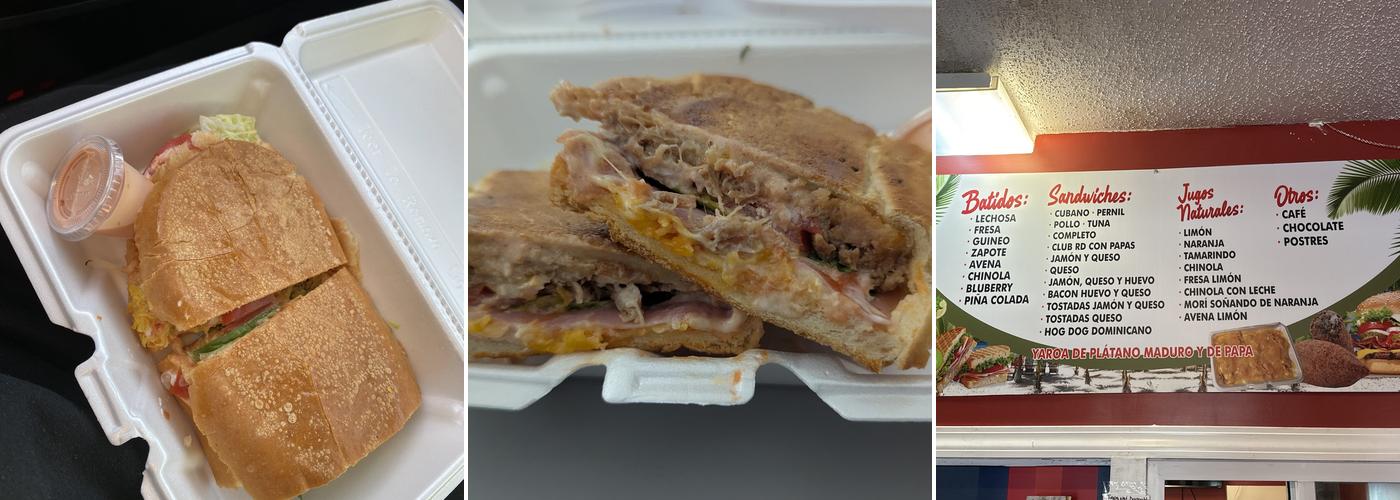 Los Domi Cafeteria Menu