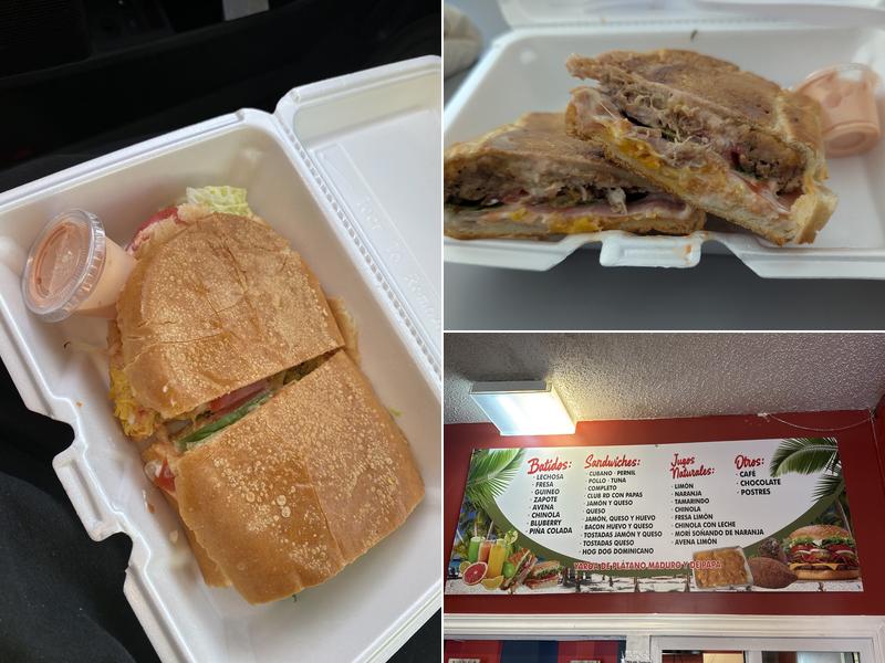 Los Domi Cafeteria Menu