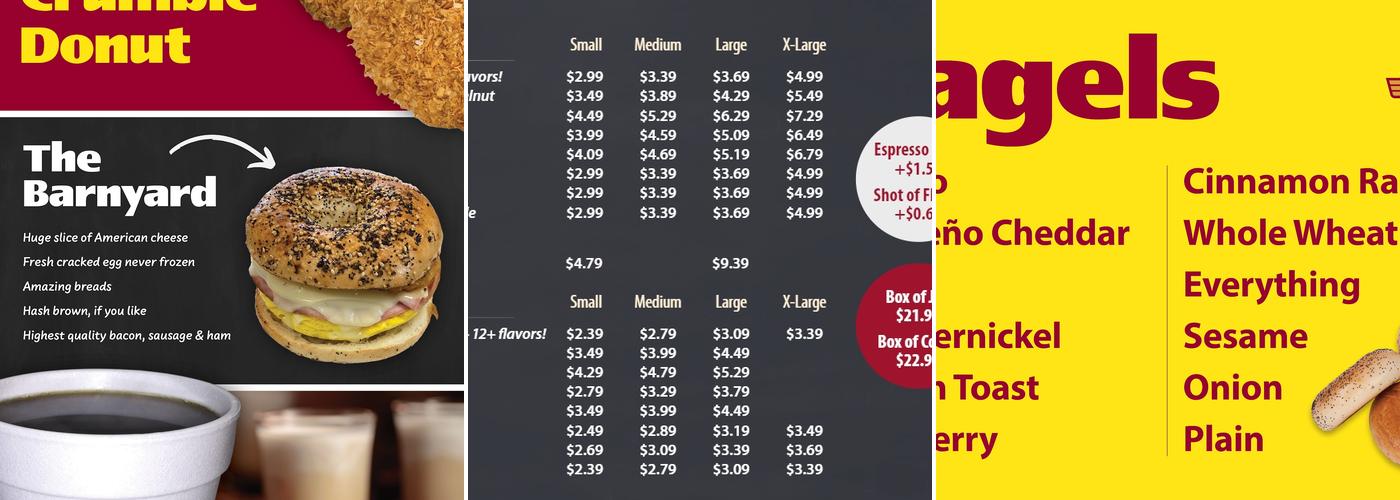 Heav'nly Donuts Menu