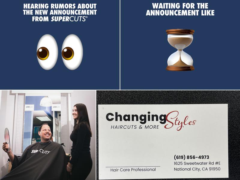 Changing styles haircuts &more