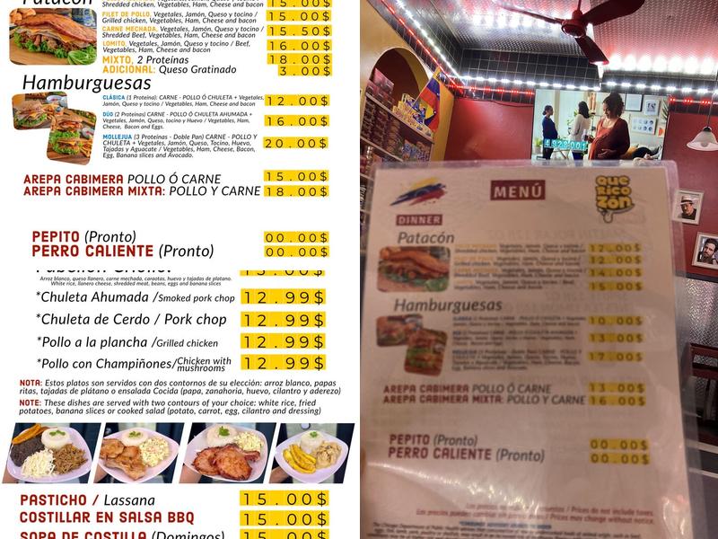 QUERICOZON Menu