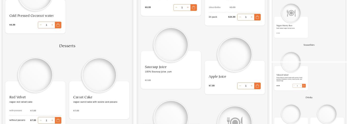 More Vegan Cafe Menu