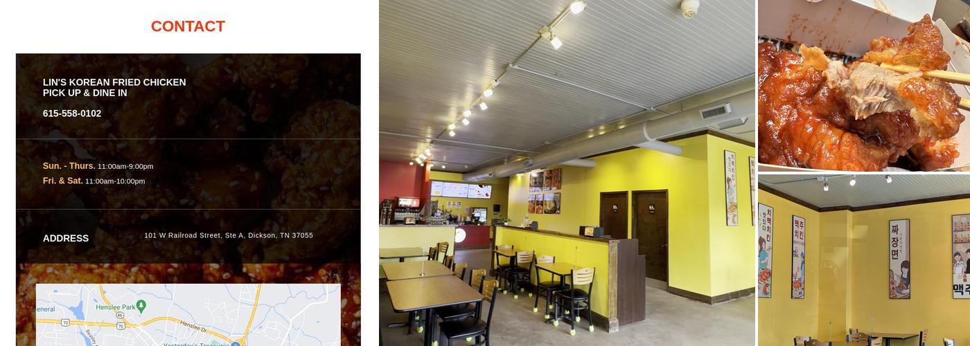 Lin's Korean Fried Chicken Menu