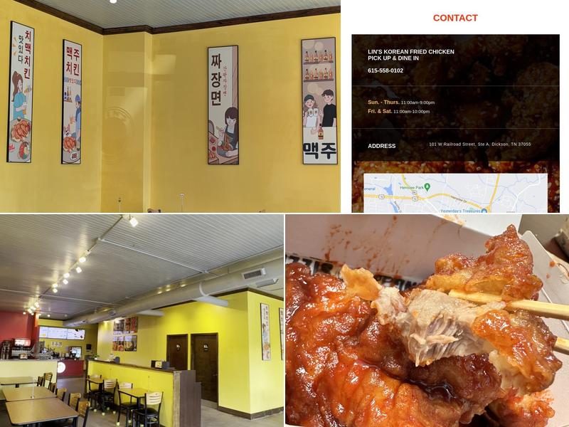 Lin's Korean Fried Chicken Menu