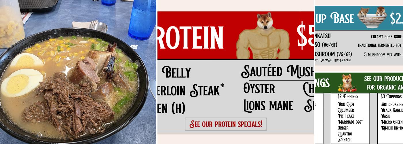 Shiba Café Ramen House Menu
