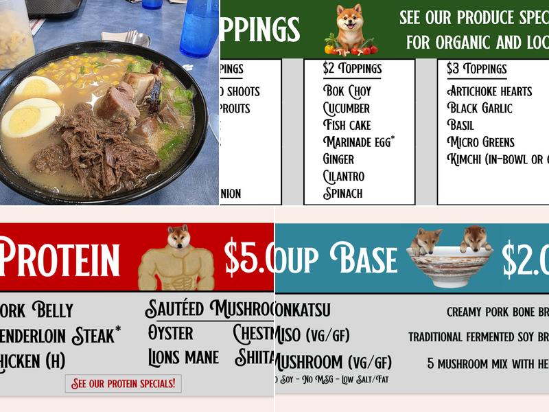 Shiba Café Ramen House Menu