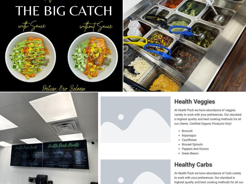 Health Pack Meals Menu