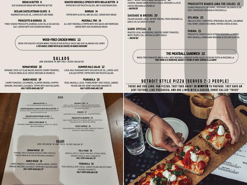 The Forge Artisan Pizza Menu