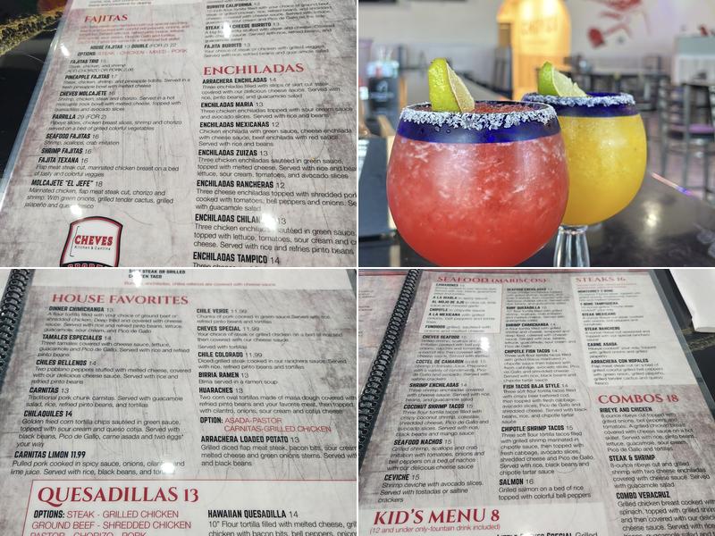 Cheves kitchen and cantina Menu
