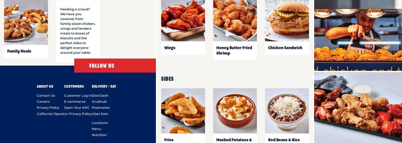 Krispy Krunchy Chicken Menu