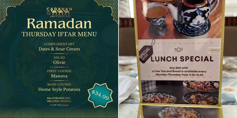 CARAVAN UZBEK & TURKISH CUISINE Menu