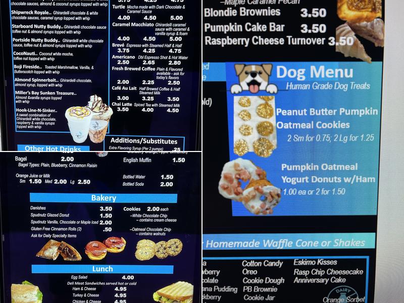 Blue Water Java Menu