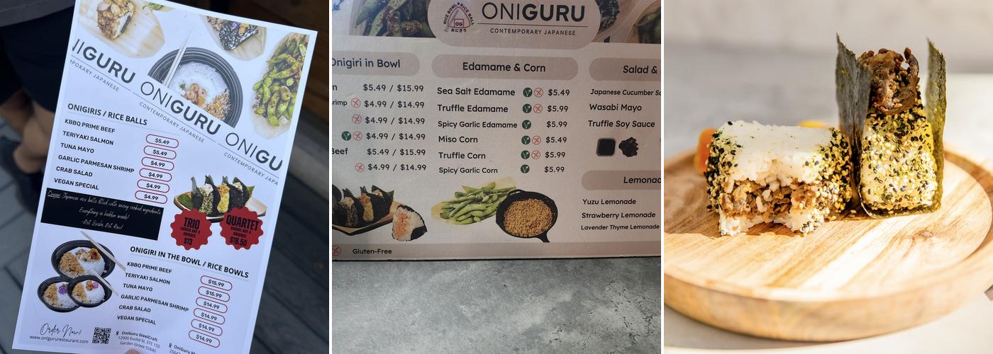 OniGuru Menu