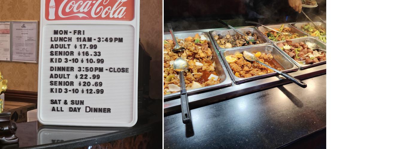 Ocean Buffet Menu
