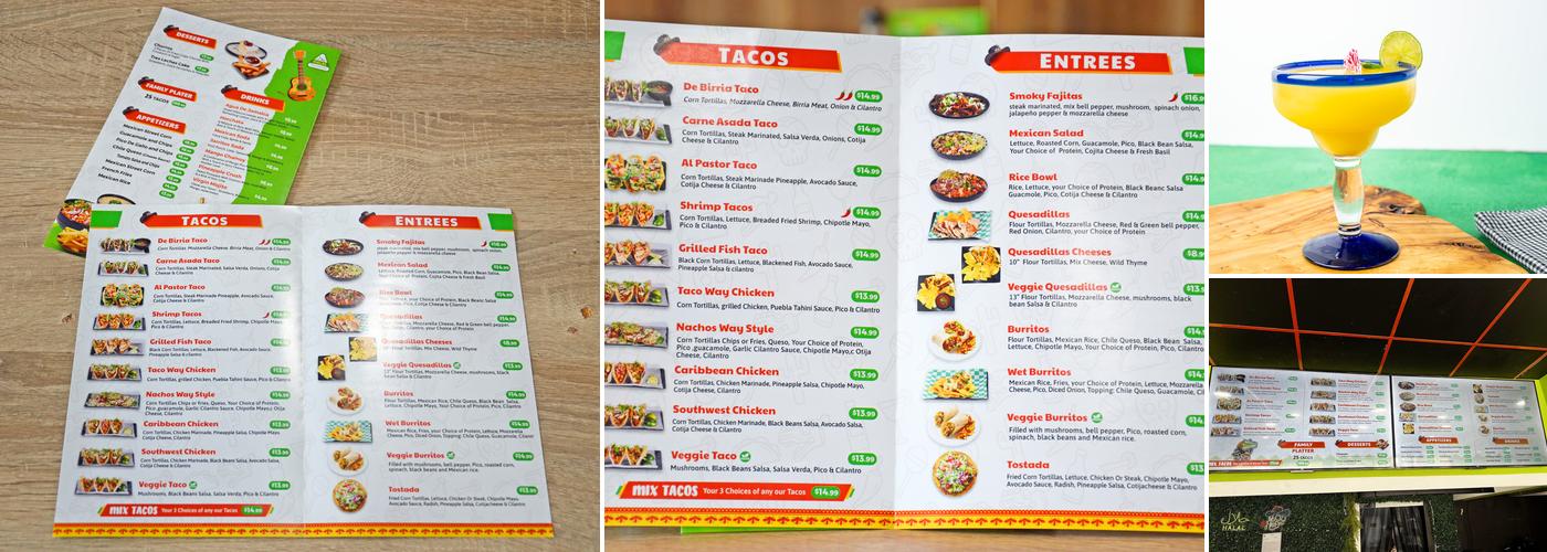 Taco way Menu