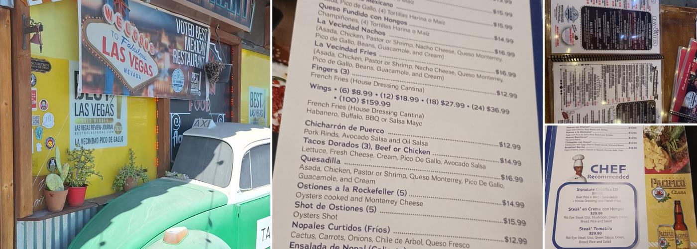 LA VECINDAD® CANTINA Menu