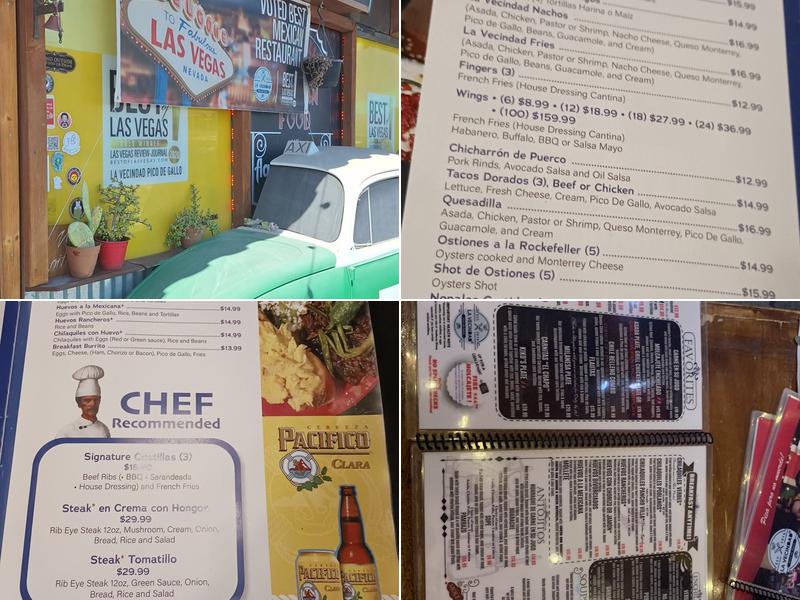 LA VECINDAD® CANTINA Menu