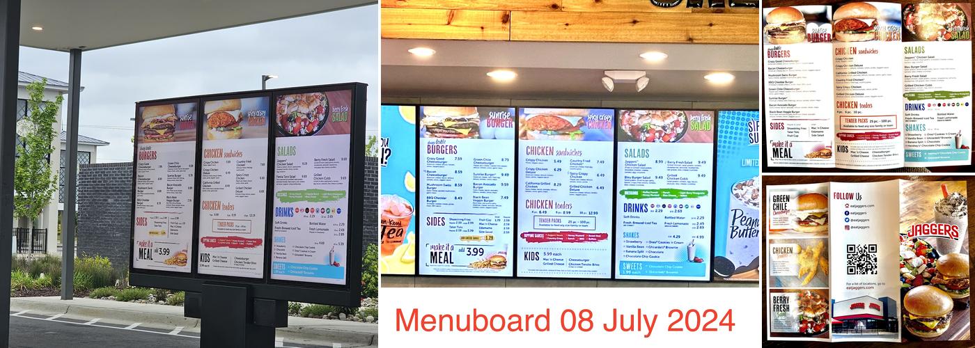 Jaggers Menu