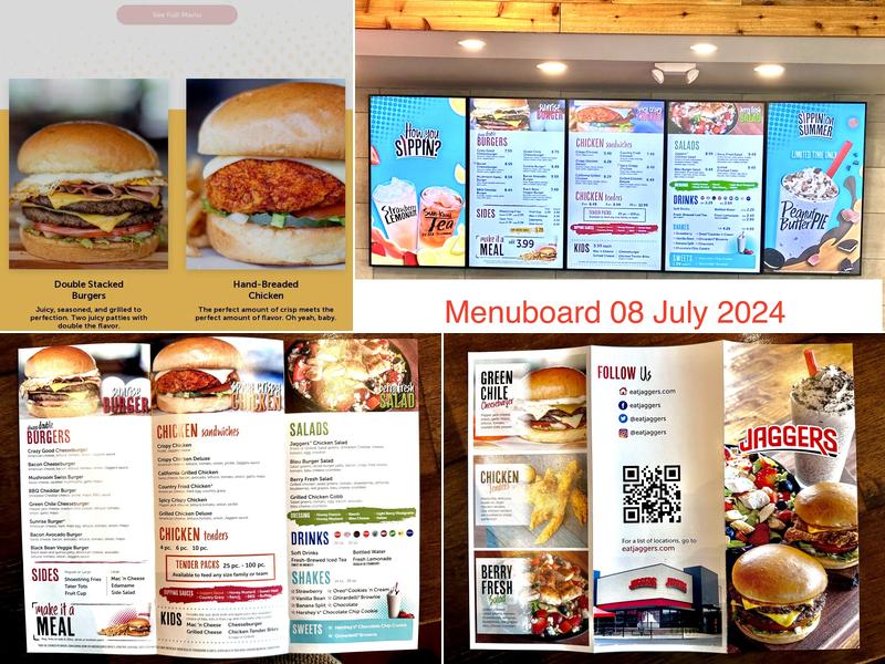 Jaggers Menu