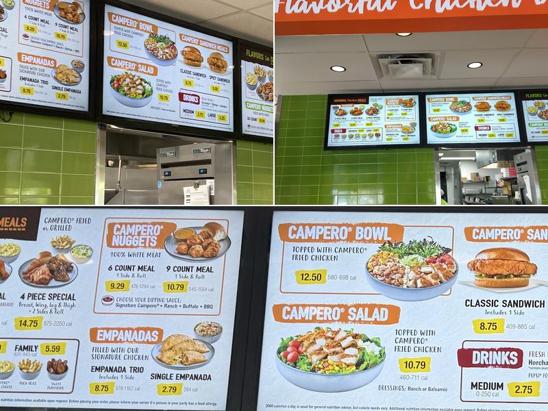 Pollo Campero Menu